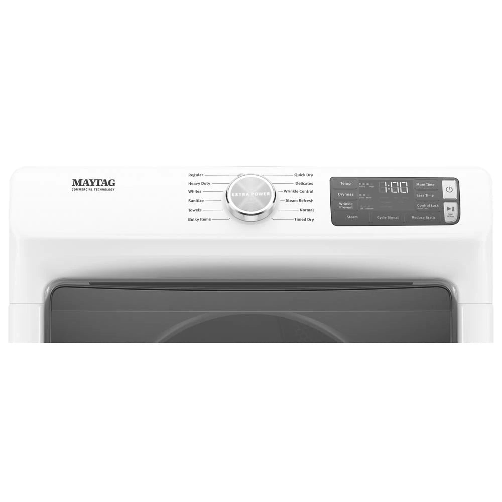 Front Load Electric Dryer with Extra Power and Quick Dry Cycle - 7.3 cu. ft. - (MED6630HW) - MAYTAG