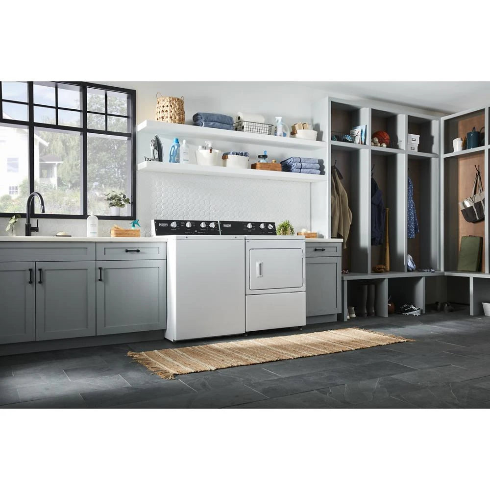 Commercial-Grade Residential Dryer - 7.4 cu. ft. - (MEDP585GW)