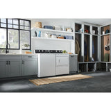 Commercial-Grade Residential Dryer - 7.4 cu. ft. - (MEDP585GW)