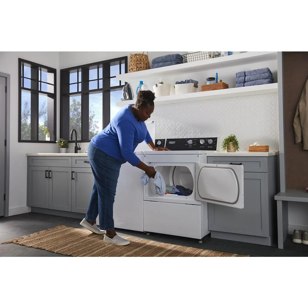 Commercial-Grade Residential Dryer - 7.4 cu. ft. - (MEDP585GW)