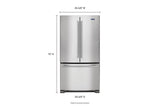 36- Inch Wide Counter Depth French Door Refrigerator - 20 Cu. Ft. - (MFC2062FEZ) - MAYTAG