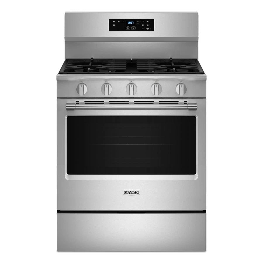 Maytag Stainless Steel 30-Inch Wide Gas Range With Steam Clean - 5.0 cu. ft. - (MFGS4030RS)