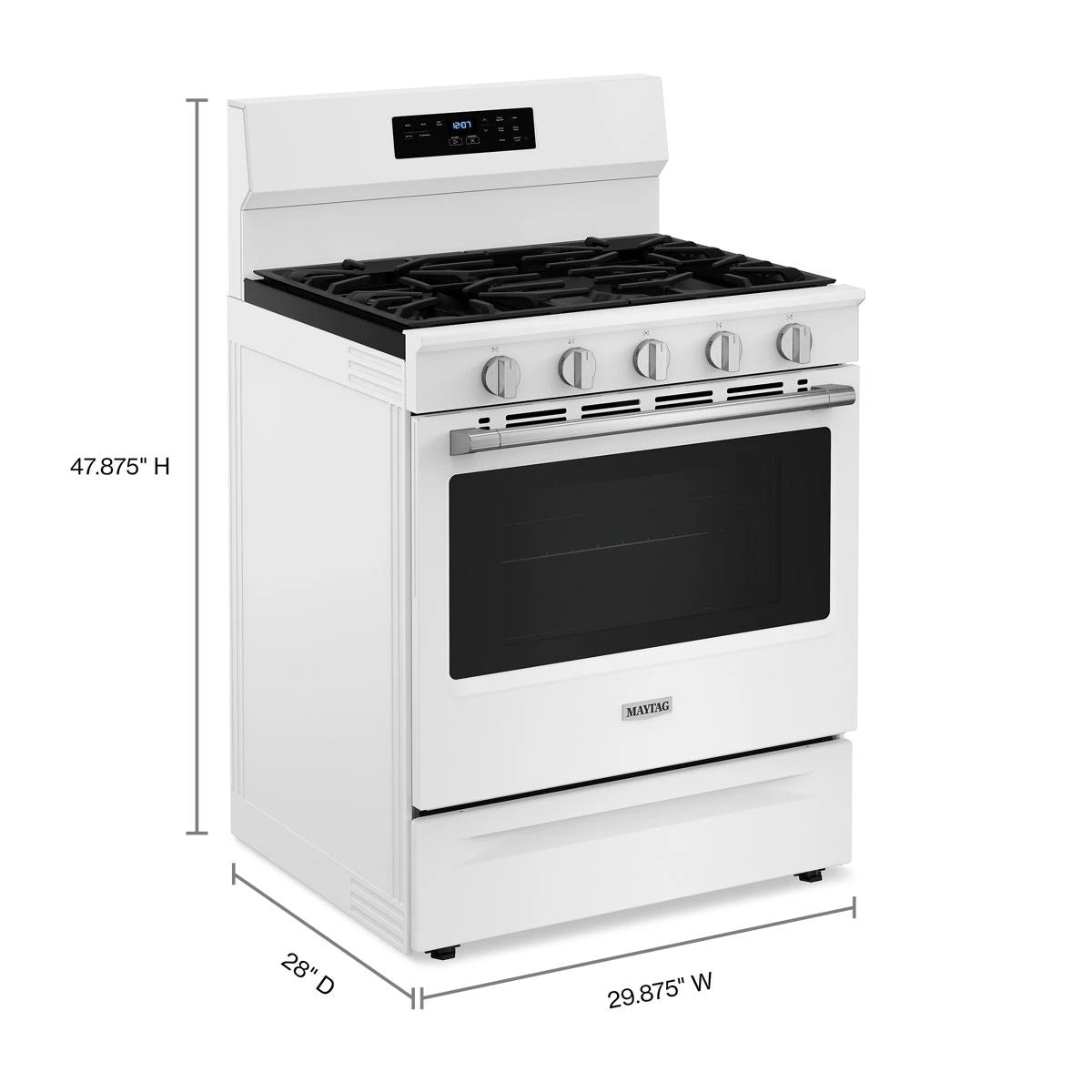 30-Inch Wide Gas Range With No Preheat Air Fry and Air Baking - 5.0 cu. ft. - (MFGS6030RW)