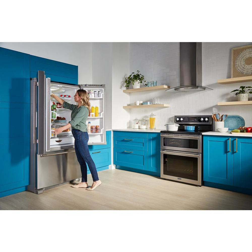 36- Inch Wide French Door Refrigerator with PowerCold(R) Feature - 25 Cu. Ft. - (MFI2570FEZ) - MAYTAG