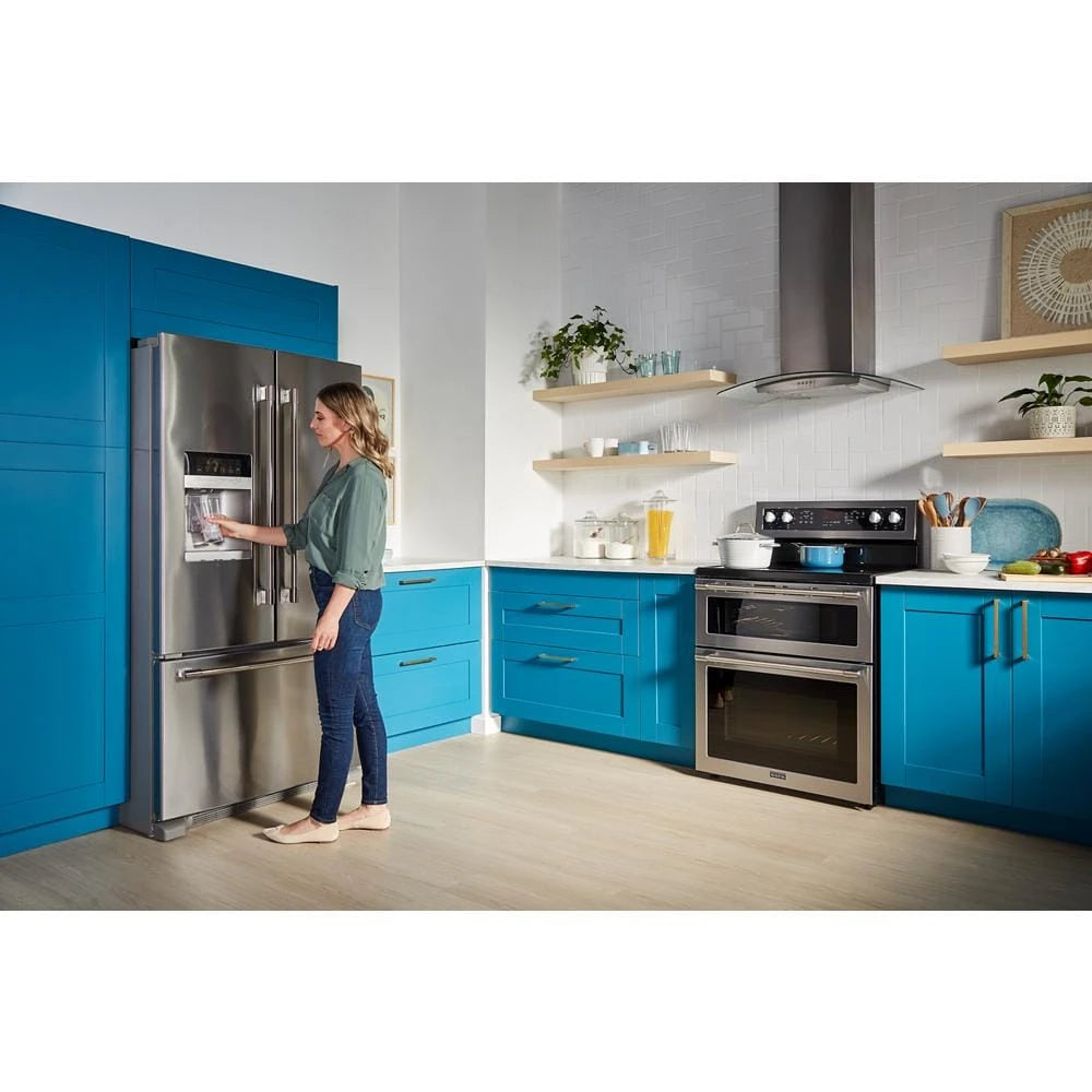 36- Inch Wide French Door Refrigerator with PowerCold(R) Feature - 25 Cu. Ft. - (MFI2570FEZ) - MAYTAG