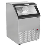 Maxx Ice Self-Contained Ice Machine, 125 lbs, Half Dice, w/Storage Bin, Stainless Steel/Black Trim - (MIM125H)