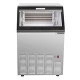 Maxx Ice Self-Contained Ice Machine, 125 lbs, Half Dice, w/Storage Bin, Stainless Steel/Black Trim - (MIM125H)