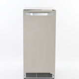 Maxx Ice Shallow Depth Outdoor Undercounter Ice Maker, 15", 25 lbs, Crescent Cube, Stainless Steel - (MIM25CO)