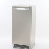 Maxx Ice Shallow Depth Outdoor Undercounter Ice Maker, 15", 25 lbs, Crescent Cube, Stainless Steel - (MIM25CO)