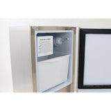 Maxx Ice Shallow Depth Outdoor Undercounter Ice Maker, 15", 25 lbs, Crescent Cube, Stainless Steel - (MIM25CO)