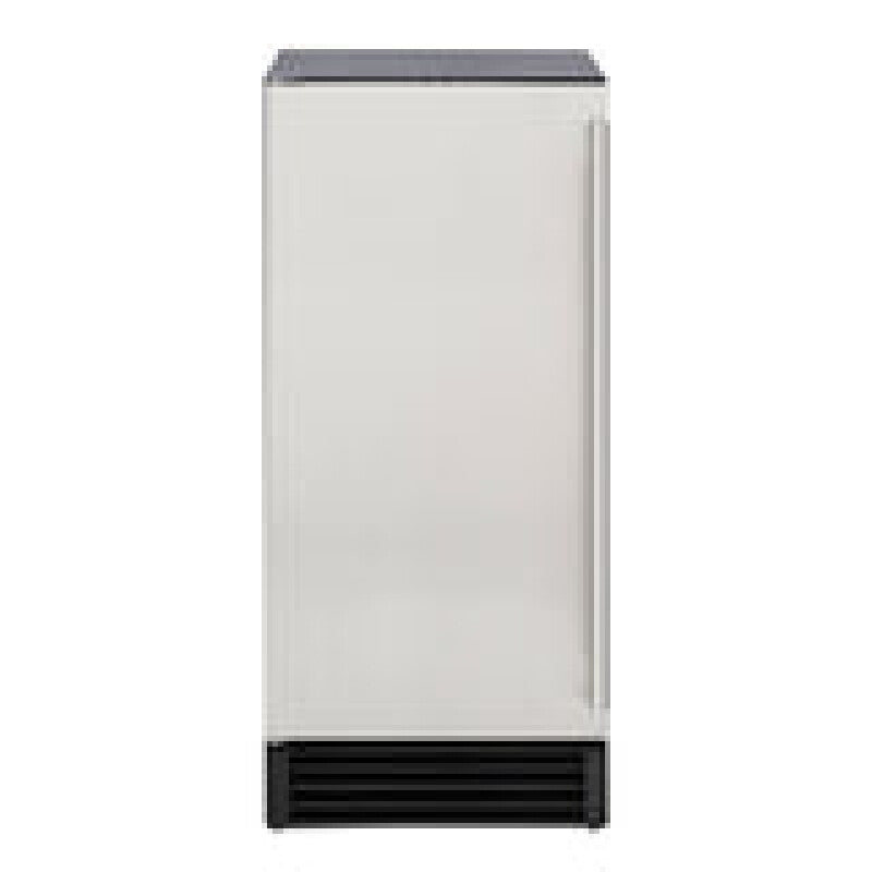 Maxx Ice 50 lb. Freestanding Icemaker with Drain Pump in Stainless Steel - (MIM50P)