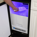 Maxx Ice 50 lb. Freestanding Icemaker with Drain Pump in Stainless Steel - (MIM50P)