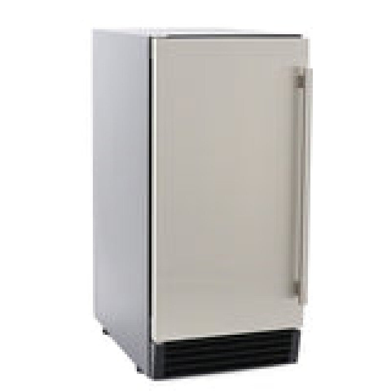 Maxx Ice Built-In Indoor Clear Ice Machine ADA, 15"W, 65 lbs, Full Dice Cubes, Black/Stainless Steel Door - (MIM50PADA)