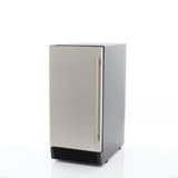 Maxx Ice Built-In Indoor Clear Ice Machine ADA, 15"W, 65 lbs, Full Dice Cubes, Black/Stainless Steel Door - (MIM50PADA)