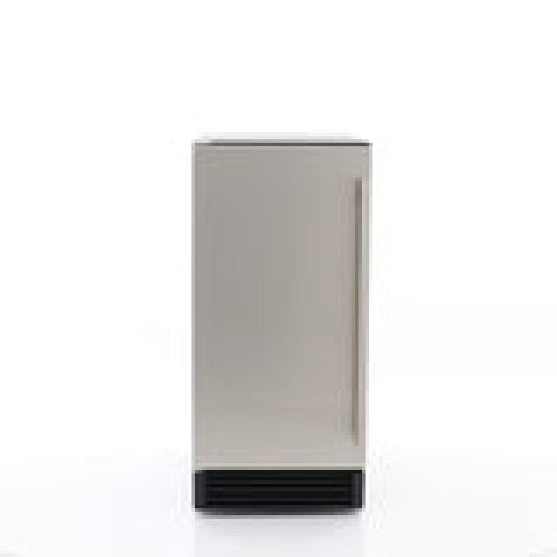 Maxx Ice Built-In Indoor Clear Ice Machine ADA, 15"W, 65 lbs, Full Dice Cubes, Black/Stainless Steel Door - (MIM50PADA)
