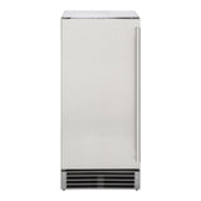 Maxx Ice Outdoor 50 lb. Freestanding Icemaker with Drain Pump in Stainless Steel - (MIM50PO)