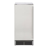 Maxx Ice Outdoor 50 lb. Freestanding Icemaker with Drain Pump in Stainless Steel - (MIM50PO)