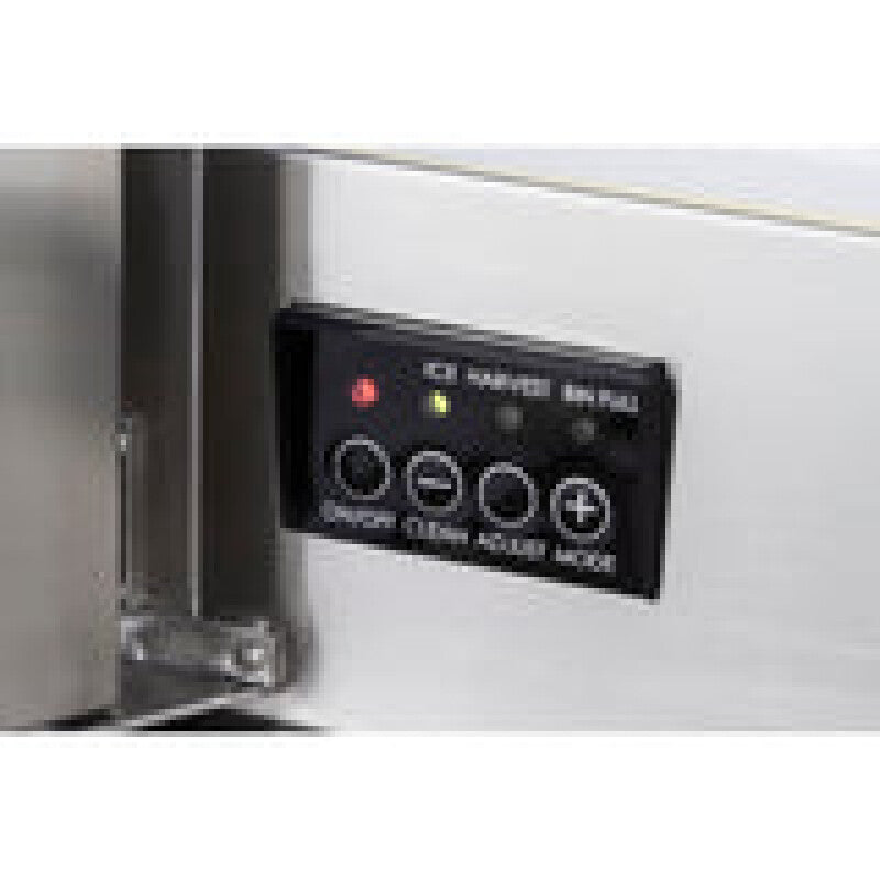 Maxx Ice Outdoor 50 lb. Freestanding Icemaker with Drain Pump in Stainless Steel - (MIM50PO)
