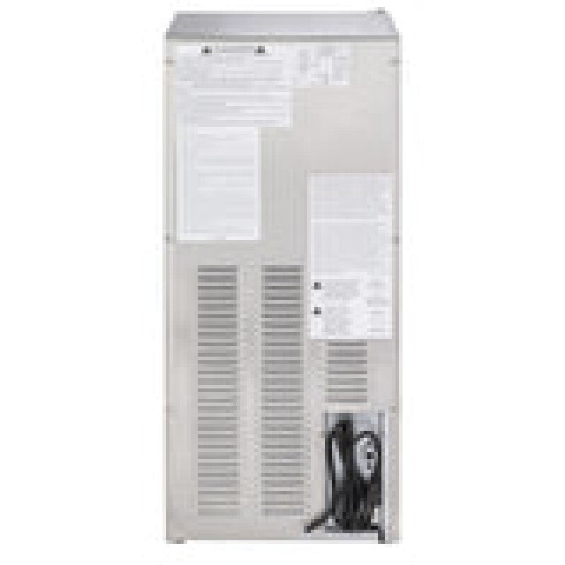 Maxx Ice Outdoor 50 lb. Freestanding Icemaker with Drain Pump in Stainless Steel - (MIM50PO)