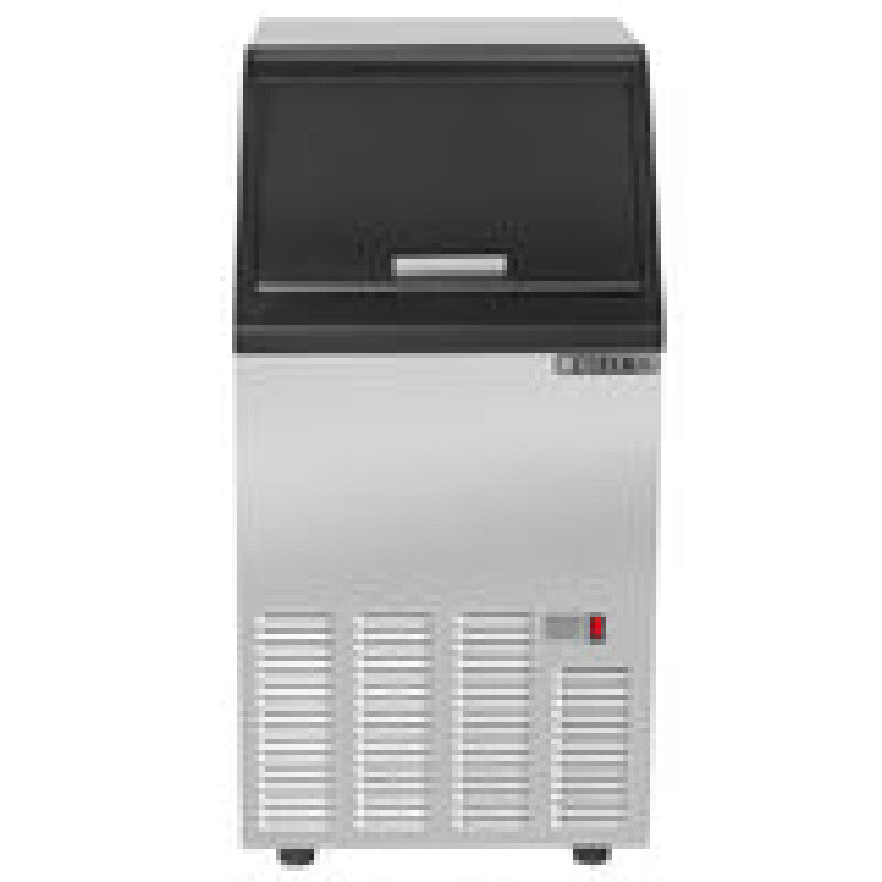 Maxx Ice Self-Contained Ice Machine, 85 lbs, Half Dice Cubes, Storage Bin, Stainless Steel/Black Trim - (MIM85H)