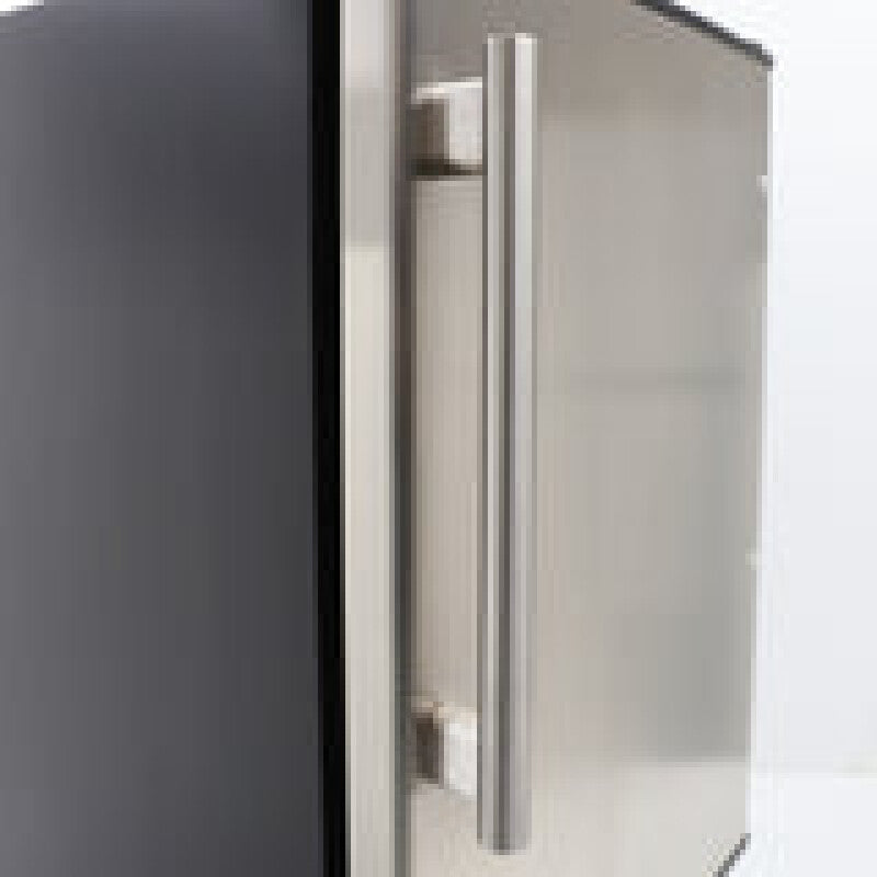 Maxx Ice Countertop or Built-In Ice Maker, 15 lbs, Crescent Cube, Black w/Stainless Steel Door - (MIMC15C)