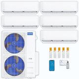 MRCOOL DIY 5th Gen 5-Zone 54,000 BTU Ductless Mini Split Air Conditioner & Heat Pump (6K+12K+12K+12K+12K), DIY5-B-55HP