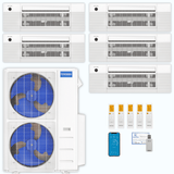 MRCOOL DIY 5th Gen 5-Zone 45,000 BTU Ceiling Cassette Ductless Mini Split Air Conditioner & Heat Pump (6K+9K+9K+9K+12K), DIY5-BC-48HP