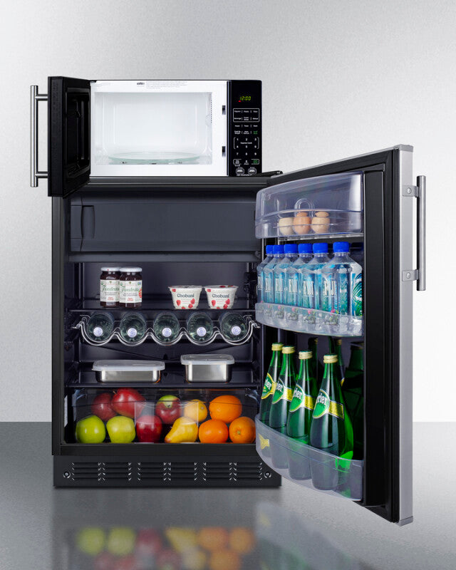 Microwave/refrigerator-freezer Combination With Allocator - (MRF66BK2SSA)
