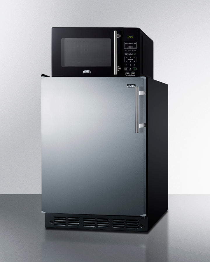 Microwave/refrigerator-freezer Combination With Allocator - (MRF66BK2SSALHD)