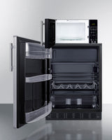 Microwave/refrigerator-freezer Combination With Allocator - (MRF66BK2SSALHD)
