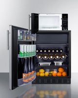 Microwave/refrigerator-freezer Combination With Allocator - (MRF66BK2SSALHD)