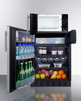 Microwave/refrigerator-freezer Combination With Allocator - (MRF66BK2SSALHD)