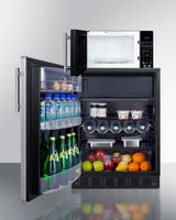 Microwave/refrigerator-freezer Combination With Allocator - (MRF66BK2SSALHD)
