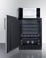 Microwave/refrigerator Combination With Allocator - (MRF708BLSSALHD)
