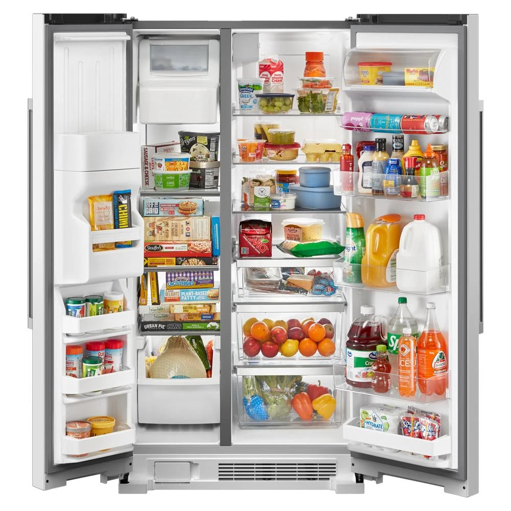 36-Inch Wide Side-by-Side Refrigerator - 25 Cu. Ft. - (MRSF4036PW)