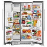 36-Inch Wide Side-by-Side Refrigerator - 25 Cu. Ft. - (MRSF4036PW)