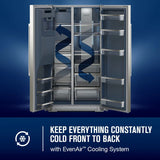 36-inch Wide Full-Depth Side-by-Side Refrigerator with Arctic Blue Interior - 28.7 Cu. Ft. - (MRSF6636RZ)