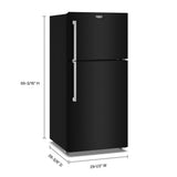 30-Inch Wide Top-Freezer Refrigerator with Garage Mode?19 Cu. Ft. - (MRTX5119SB)