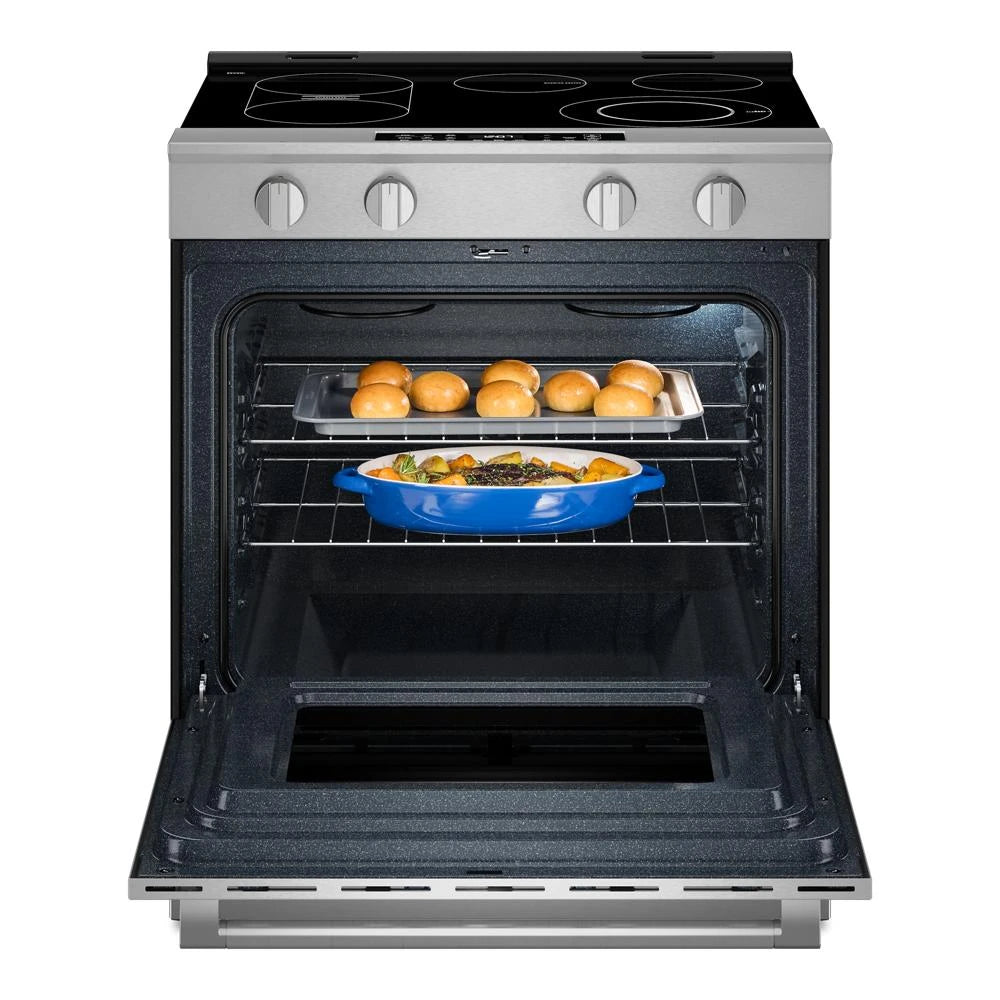30-Inch Wide Slide-In Electric Range with Grill Mode and No Preheat Air Fry - 5.3 Cu. Ft. - (MSES7030SZ)