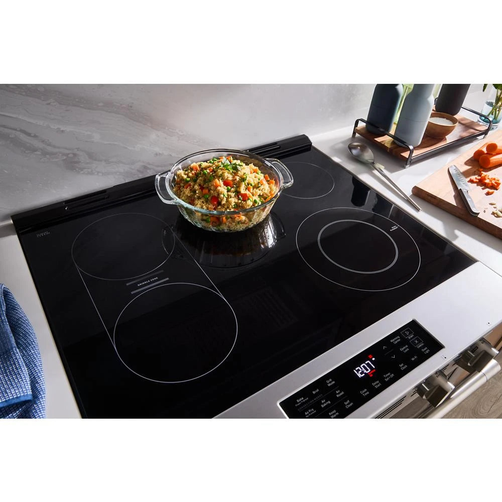 30-Inch Wide Slide-In Electric Range with Grill Mode and No Preheat Air Fry - 5.3 Cu. Ft. - (MSES7030SZ)