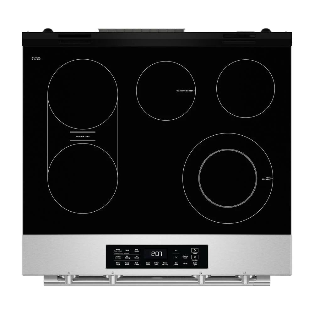 30-Inch Wide Slide-In Electric Range with Grill Mode and No Preheat Air Fry - 5.3 Cu. Ft. - (MSES7030SZ)