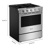 30-Inch Wide Slide-In Gas Range with Grill Mode and No Preheat Air Fry - 5.0 Cu. Ft. - (MSGS7030SZ)