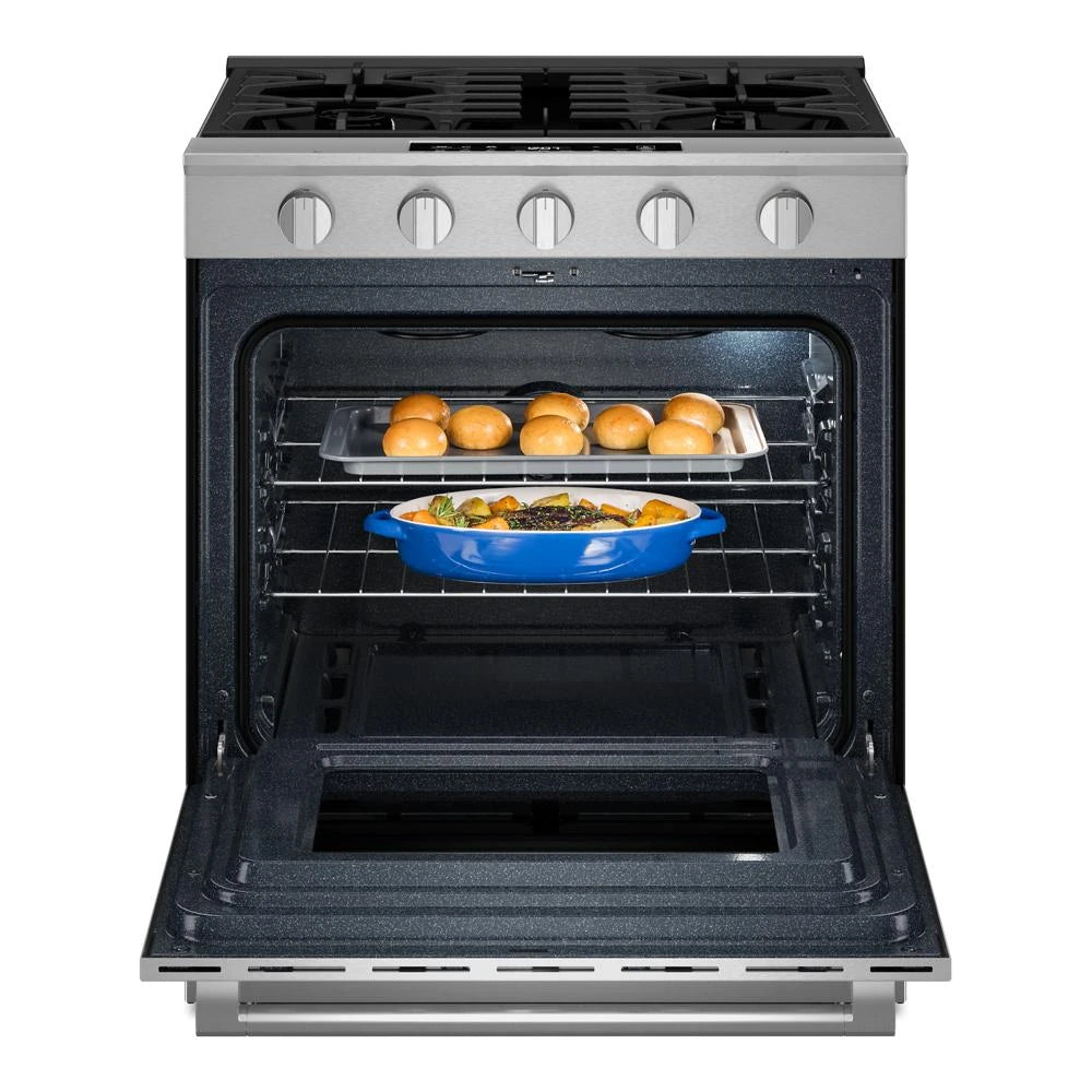 30-Inch Wide Slide-In Gas Range with Grill Mode and No Preheat Air Fry - 5.0 Cu. Ft. - (MSGS7030SZ)