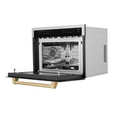 AutographEdition 24" 1.6 cu ft. Built-in Convection Microwave Oven in Fingerprint Resistant Stainless Steel with Champagne Bronze Accents - (MWOZ24SSCB) -
