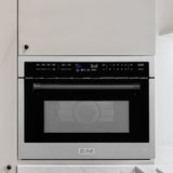 AutographEdition 24" 1.6 cu ft. Built-in Convection Microwave Oven in Fingerprint Resistant Stainless Steel with Matte Black Accents - (MWOZ24SSMB) -