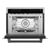 AutographEdition 24" 1.6 cu ft. Built-in Convection Microwave Oven in Fingerprint Resistant Stainless Steel with Matte Black Accents - (MWOZ24SSMB) -