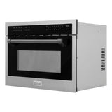 AutographEdition 24" 1.6 cu ft. Built-in Convection Microwave Oven in Fingerprint Resistant Stainless Steel with Matte Black Accents - (MWOZ24SSMB) -