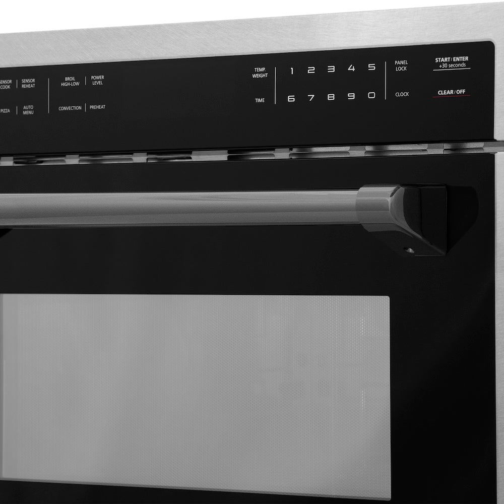 AutographEdition 24" 1.6 cu ft. Built-in Convection Microwave Oven in Fingerprint Resistant Stainless Steel with Matte Black Accents - (MWOZ24SSMB) -