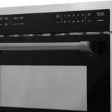 AutographEdition 24" 1.6 cu ft. Built-in Convection Microwave Oven in Fingerprint Resistant Stainless Steel with Matte Black Accents - (MWOZ24SSMB) -