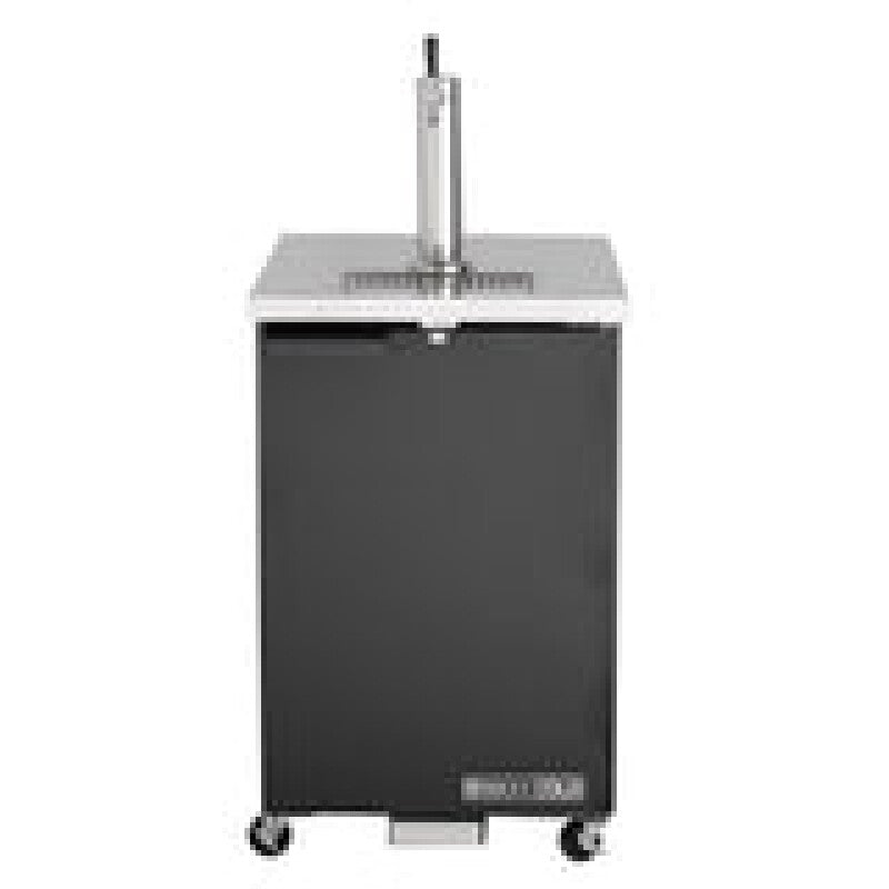 Maxx Cold Single Tower Beer Dispenser, 7.2 cu. ft., 1 Barrel/Keg (204 L), Black/Stainless Steel Top - (MXBD241BHC)